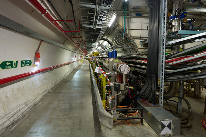 Das Super-Protonen-Synchrotron am CERN im Jahr 2022.