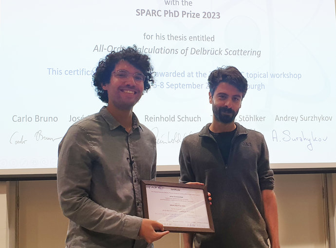 Preisübergabe des SPARC PhD Awards