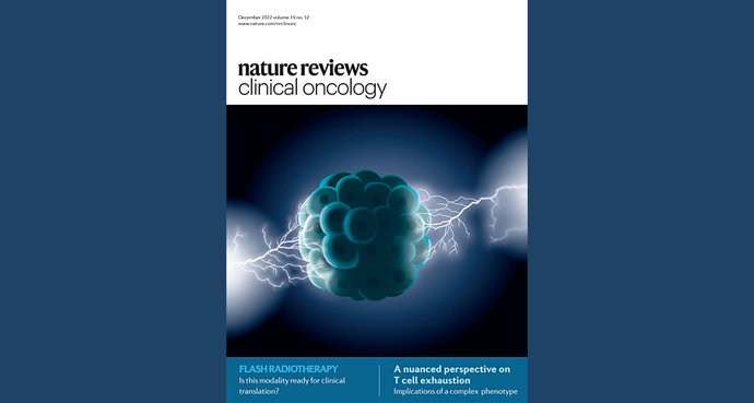 Die Titelseite von „Nature Reviews Clinical Oncology“.