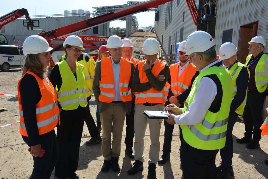 Visit to the construction site.