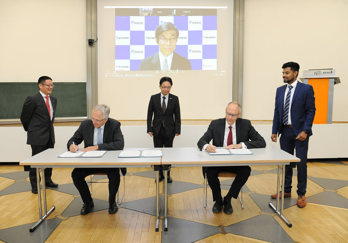 Signing of research agreement