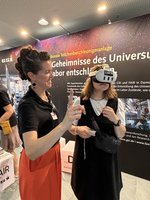 Visitors were able to take a virtual tour of the research facilities, accelerators, and experiments of the FAIR mega-science project using VR headsets.