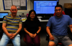 Drei Experimentbeteiligte im TASCA Kontrollraum (v.l.n.r.): Dr. Alexander Yakushev von GSI Darmstadt, Sprecher des Experiments; Dr. Moumita Maiti von IIT Roorkee (Indien) und Dr. Jadambaa Khuyagbaatar von GSI.