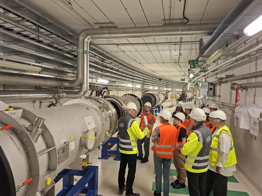 Visit to the SIS 100 accelerator ring tunnel.