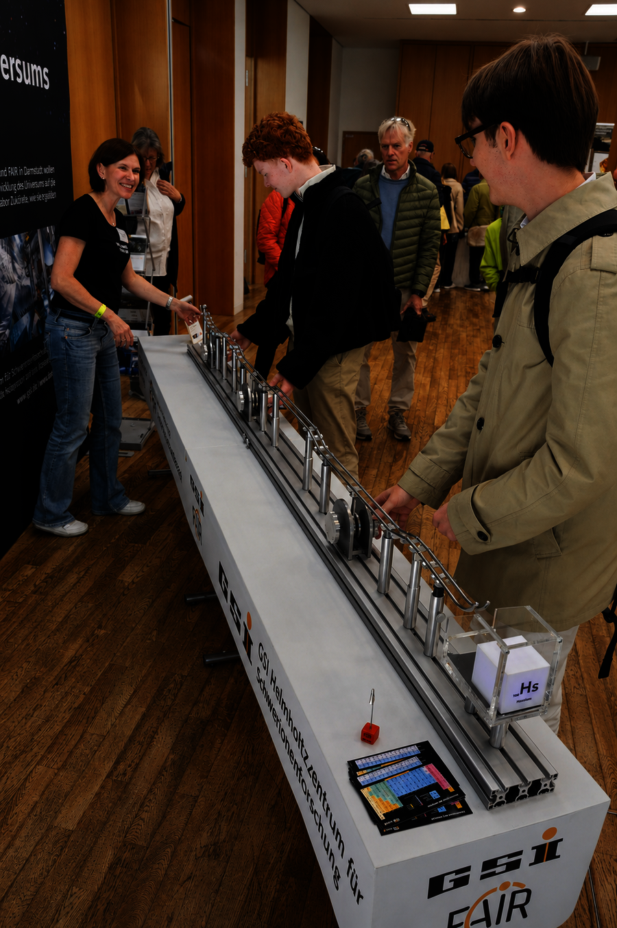 The GSI and FAIR booth at a previous event.