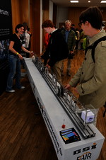The GSI and FAIR booth at a previous event.