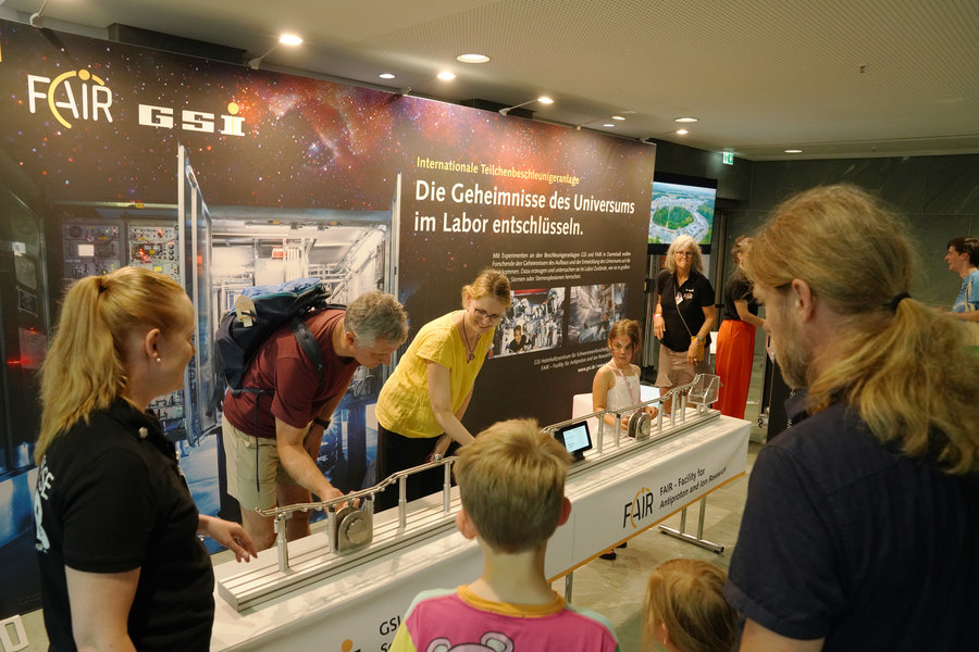 The accelerator game showcased the wide variety of research conducted using particle accelerators.