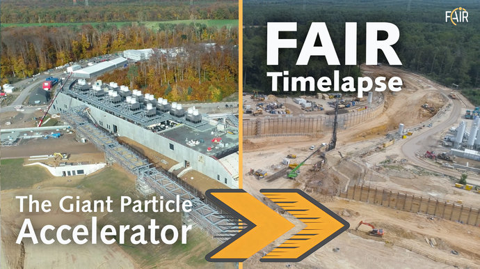 FAIR-Baustelle im Zeitraffer