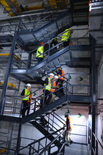 Several relevant stops at the FAIR construction site were included in the tour program for the guests.