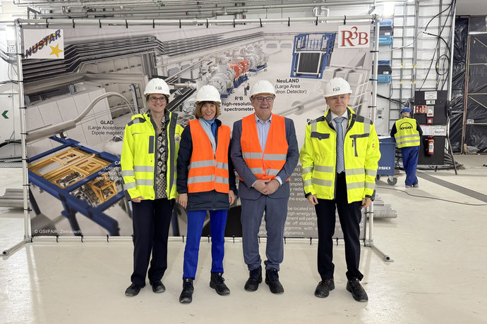 In the future experimental halls at FAIR.