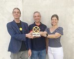 Prof. Dr. Holger Podlech (Goethe University Frankfurt), Dr. Maksym Miski-Oglu and Prof. Dr. Eugenia Toimil Molares (both GSI/FAIR), f.l.t.r.)